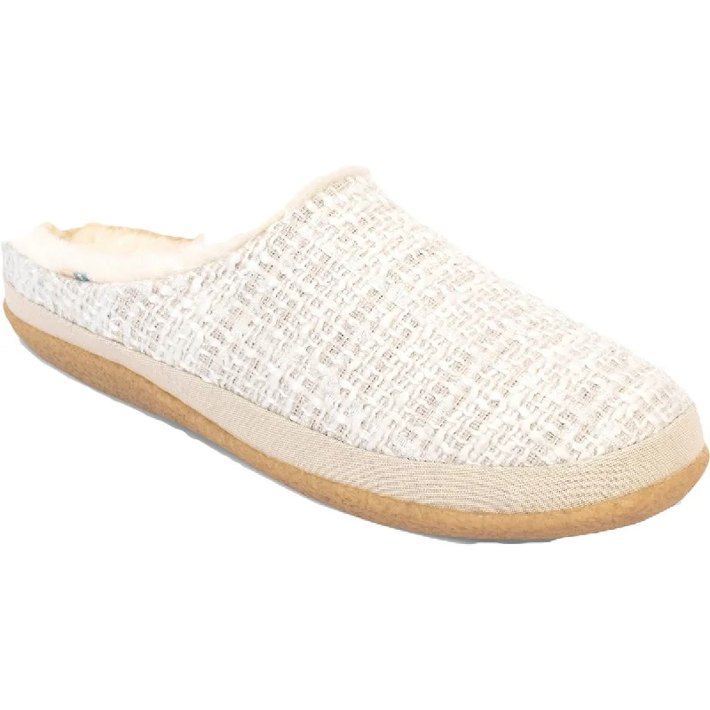 Toms Womens Ivy Faux Fur Casual Slide Slippers