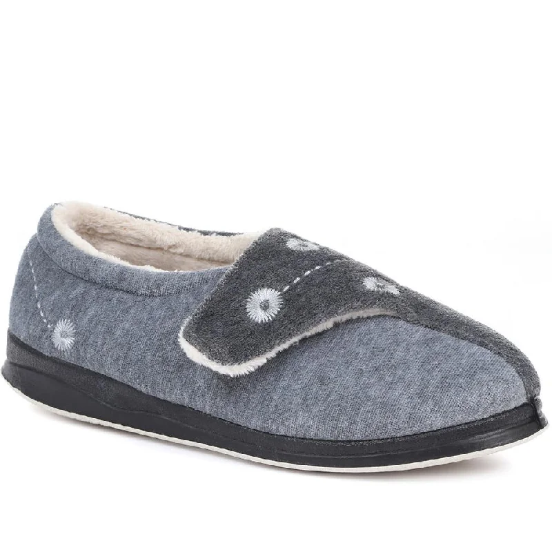 Wide Fit Antibacterial Slippers - QING32015 / 319 076