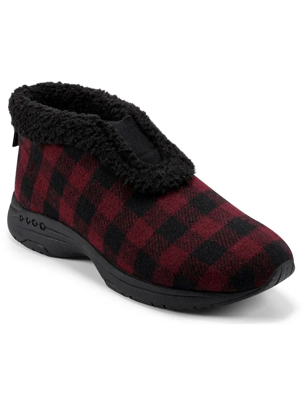 black/deep red/plaid