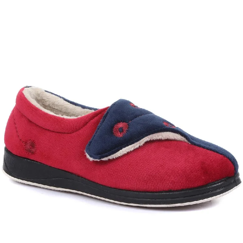 Wide Fit Antibacterial Slippers - QING32015 / 319 076