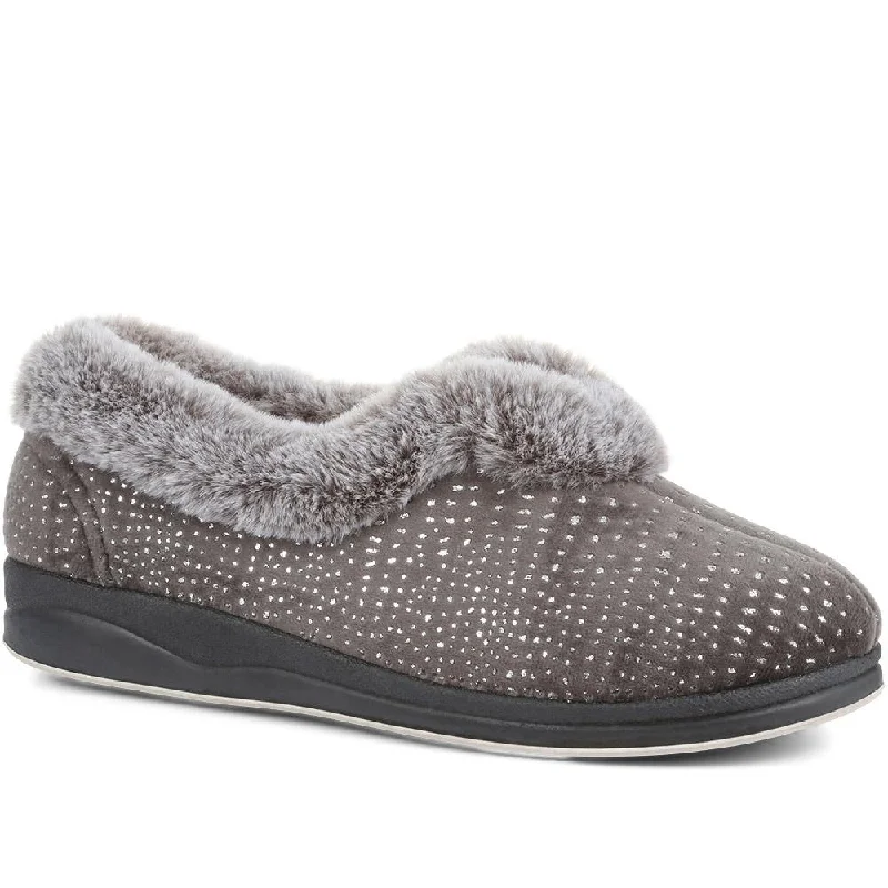 Wide Fit Full Slippers - QING36011 / 322 341