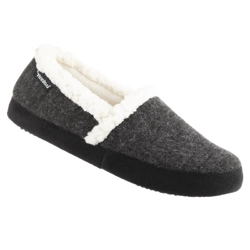 Women‚Äôs Microsuede Marisol Closed Back Slipper In Black