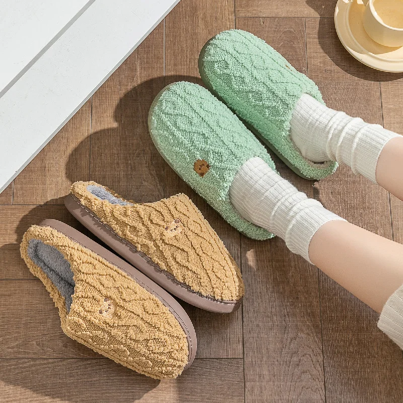 Women's Autumn And Winter Non-slip Soft Soled Cotton Slipper Comfortable Indoor cotton slippers Unisex cotton Slippers couples cotton footwear, lioness-love Women's Autumn And Winter Non-slip Soft Soled Cotton Slipper Comfortable Indoor cotton slippers Unisex cotton Slippers couples cotton footwear, lioness-love