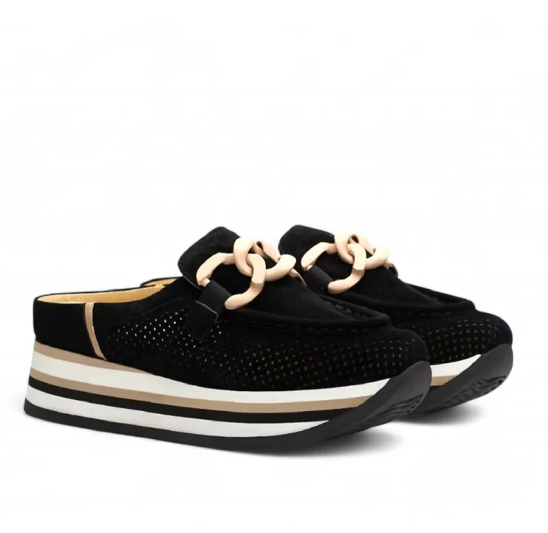 Women's Carlissa Platform Slip-On Mule In Black