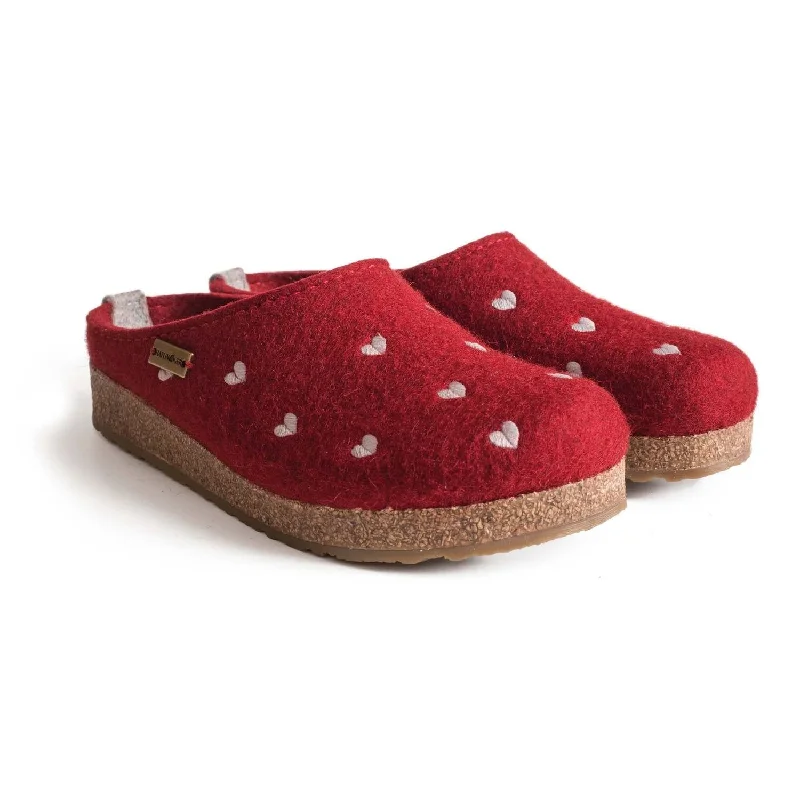 Women's Cuoricini Hearts Clog In Red