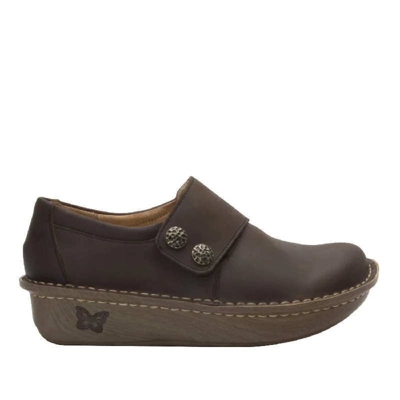 Women's Deliah Leather Shoes - Medium Width In Oiled Brown