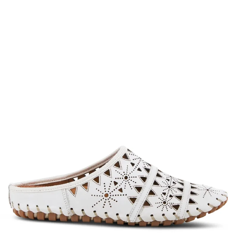 Women's Fusalide Slip-On Clog Shoe In White