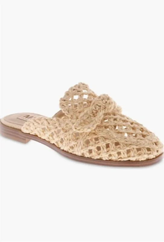 Women's Layce Mule In Natural Woven