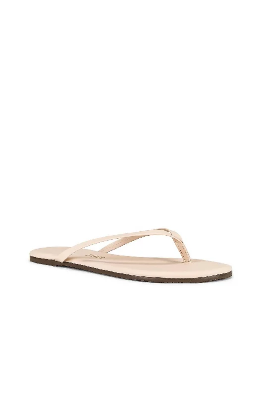Women's Lily Gloss Flip Flop In Linen