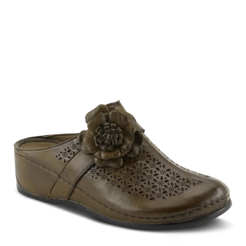 Women's Lilybean Clog In Olive Green