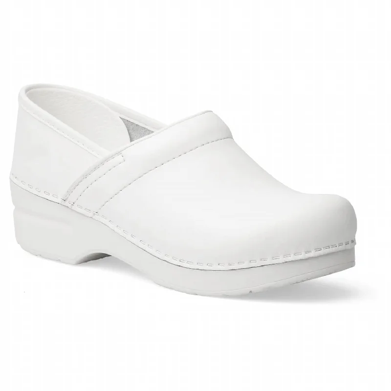 Women's Professional Box Clog In White