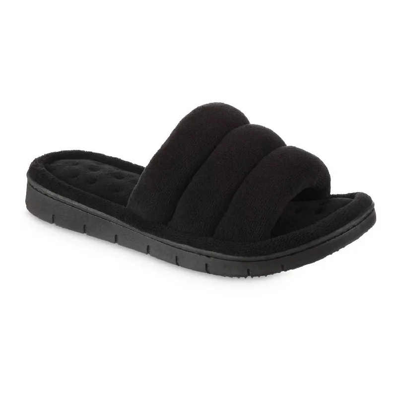 Women's Recycled Aster Slide Slipper In Black