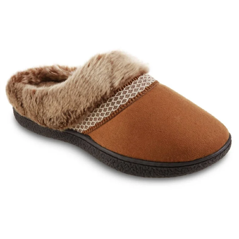 Women's Recycled Microsuede Mallory Hoodback Slipper In Cognac